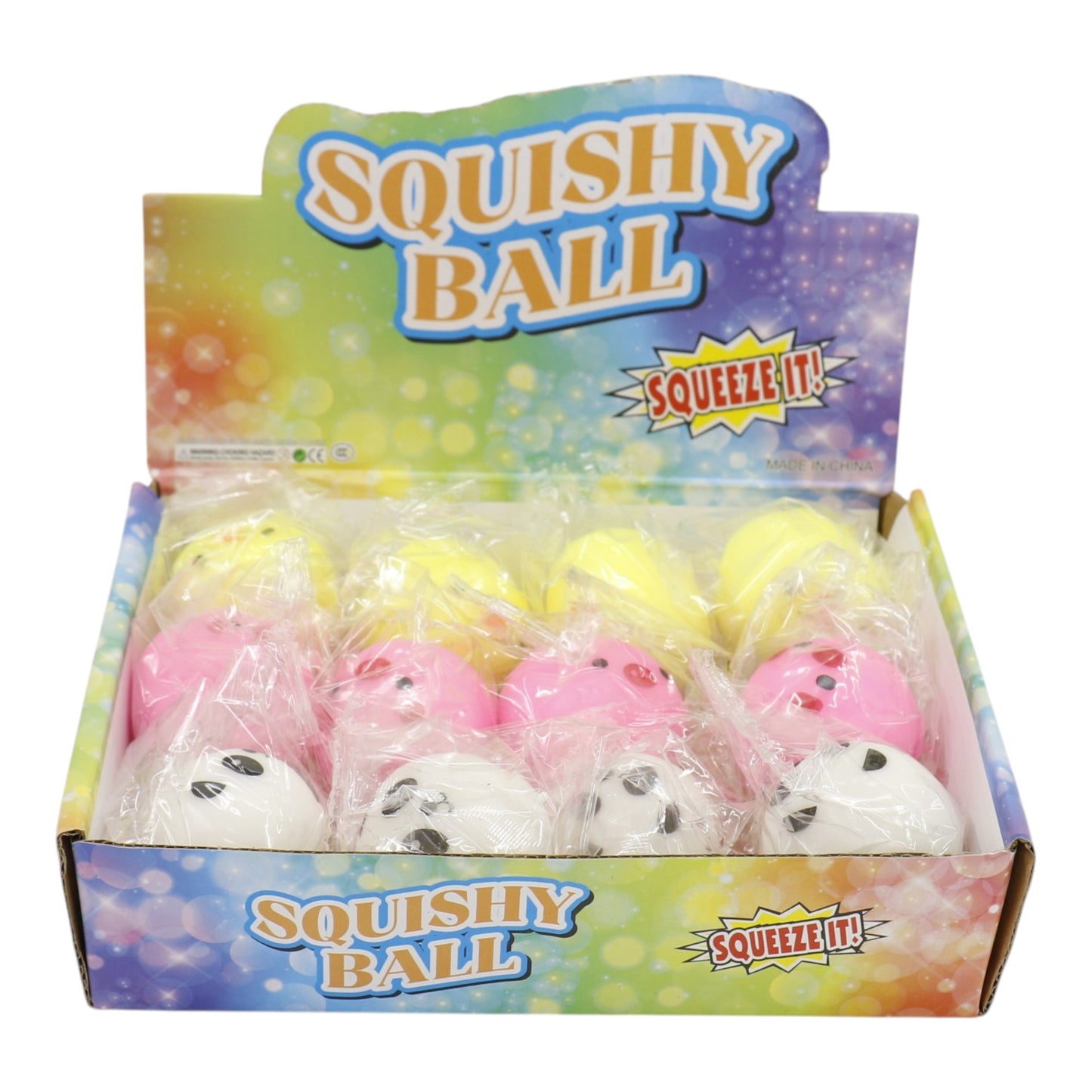 Mini Animal Ball Flour Squishy Toy JT6610-17 (12PC)