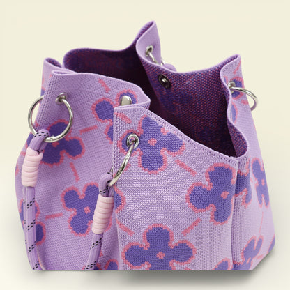 Lucky Flower Pattern Knitted Tote Bag SS51223 -19 (3PC)