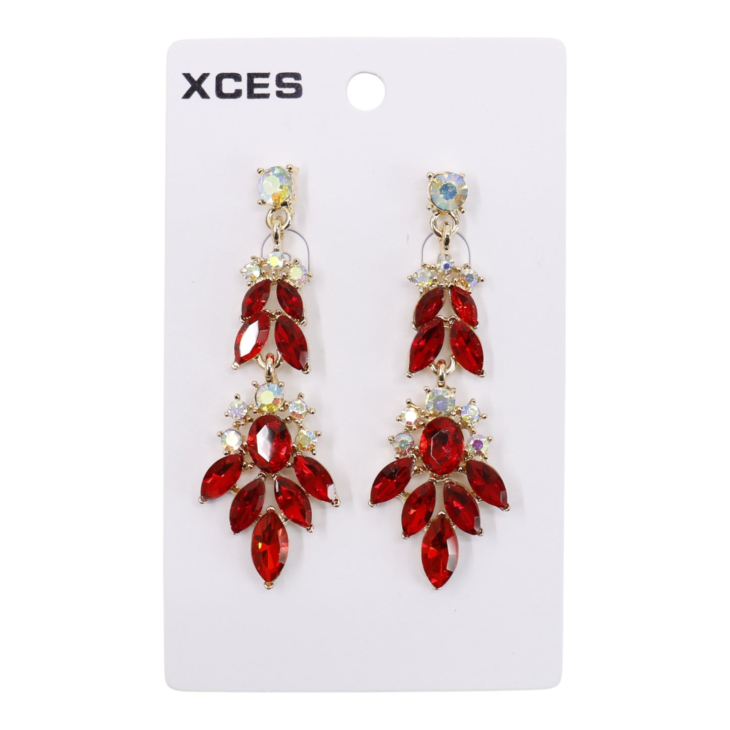 Oval Crystal Drop Bridal Earring JE7308 (3PAIR)