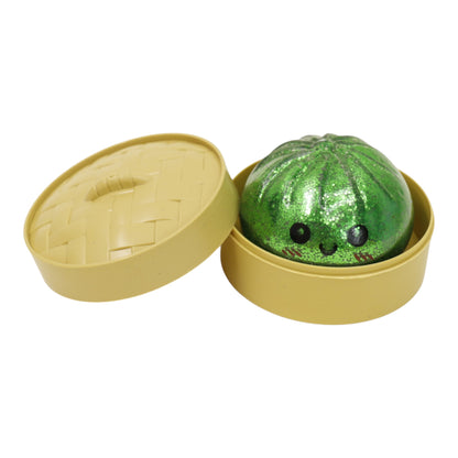 Glitter Squishy Dumpling Filled With Beads Toy SS417-3(12PC)