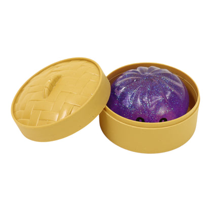Mini Sugar Glittered Squishy Dumpling With Steamer SQ6606-6 (24PC)