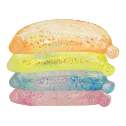 Glitter Maltose Sugar Banana Squishy Toy JT6603-18 (12PC)