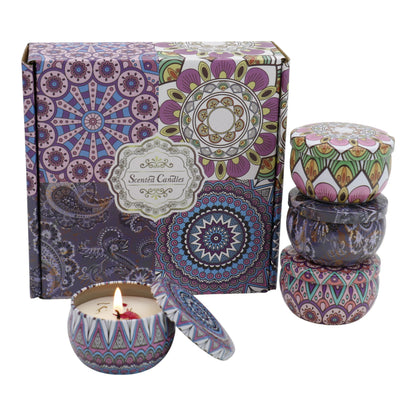 Bohemia 4pcs Fragrance Scented Candle AC5113-2 (3Pack)