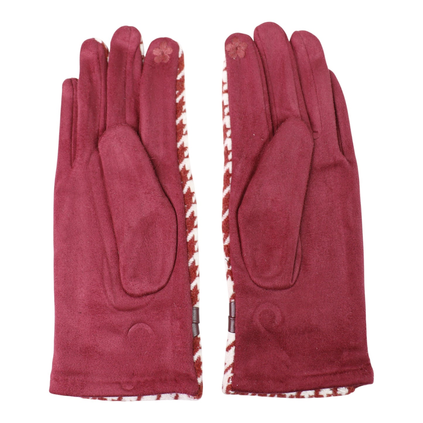 Women's Houndstooth Touch Screen Gloves GL183.. (12PAIR)