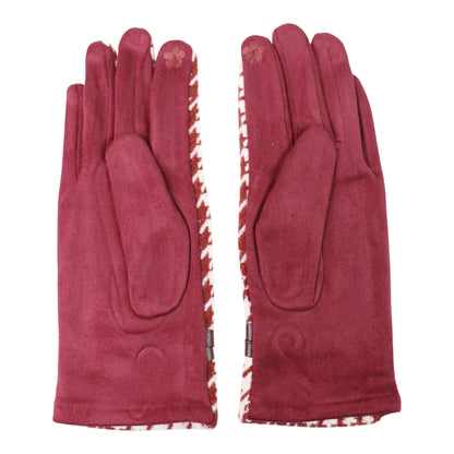 Women's Houndstooth Touch Screen Gloves GL183.. (12PAIR)
