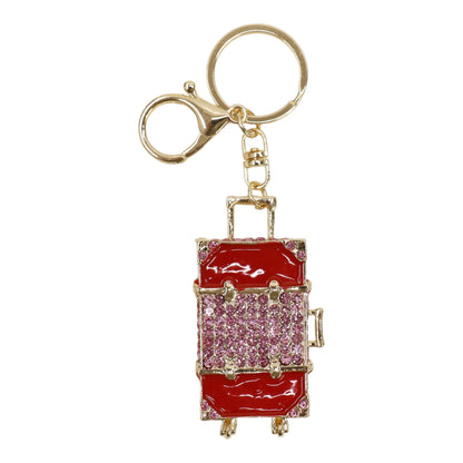Cute Suitcase-Shaped Rhinestone Keychain and Bag Charm JK6303-22 (12)