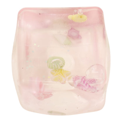 Cube Fidget Squishy Filled With  A Clear Ocean Scene Squishy Ball Toy JT6608-6 (12PC)
