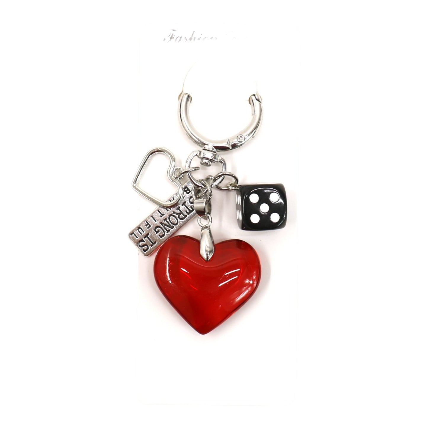 Double Sided Heart Keychain KC511-86 (12PC)