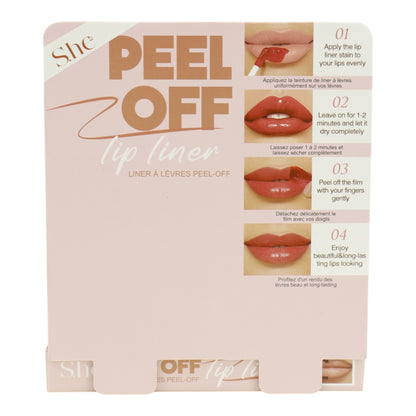 S. he Peel Off Lip Line LL1072 (36PC)