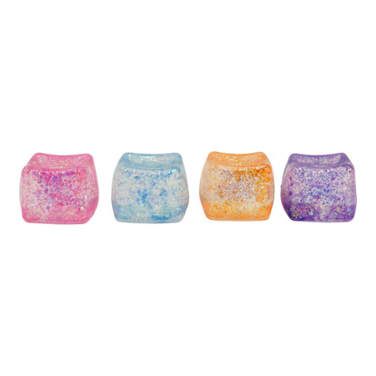 Iridescent Glitter Cube Maltose Putty Filled Squishy TY6327-11 (12PC)