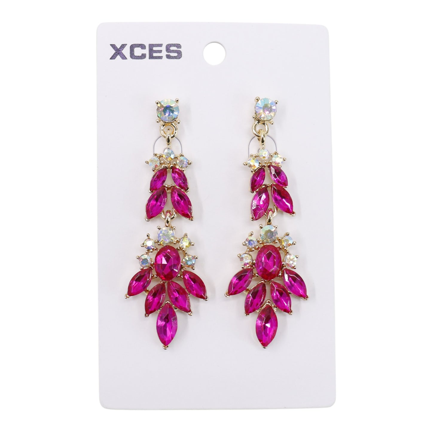 Oval Crystal Drop Bridal Earring JE7308 (3PAIR)