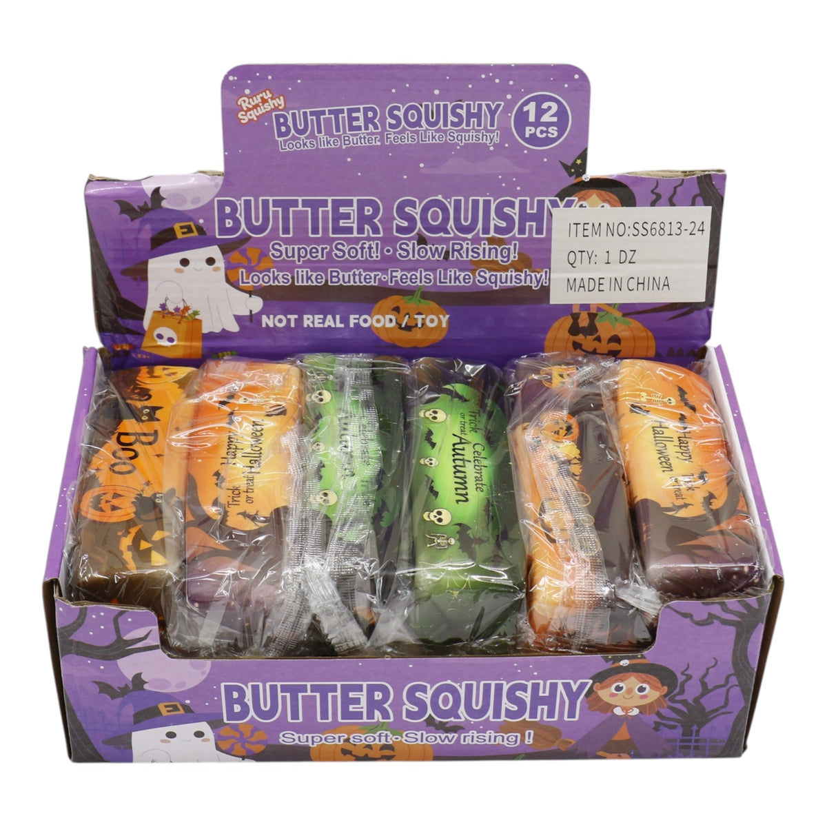 Halloween Butter Squishy Toy SS6813-24  (12PC)