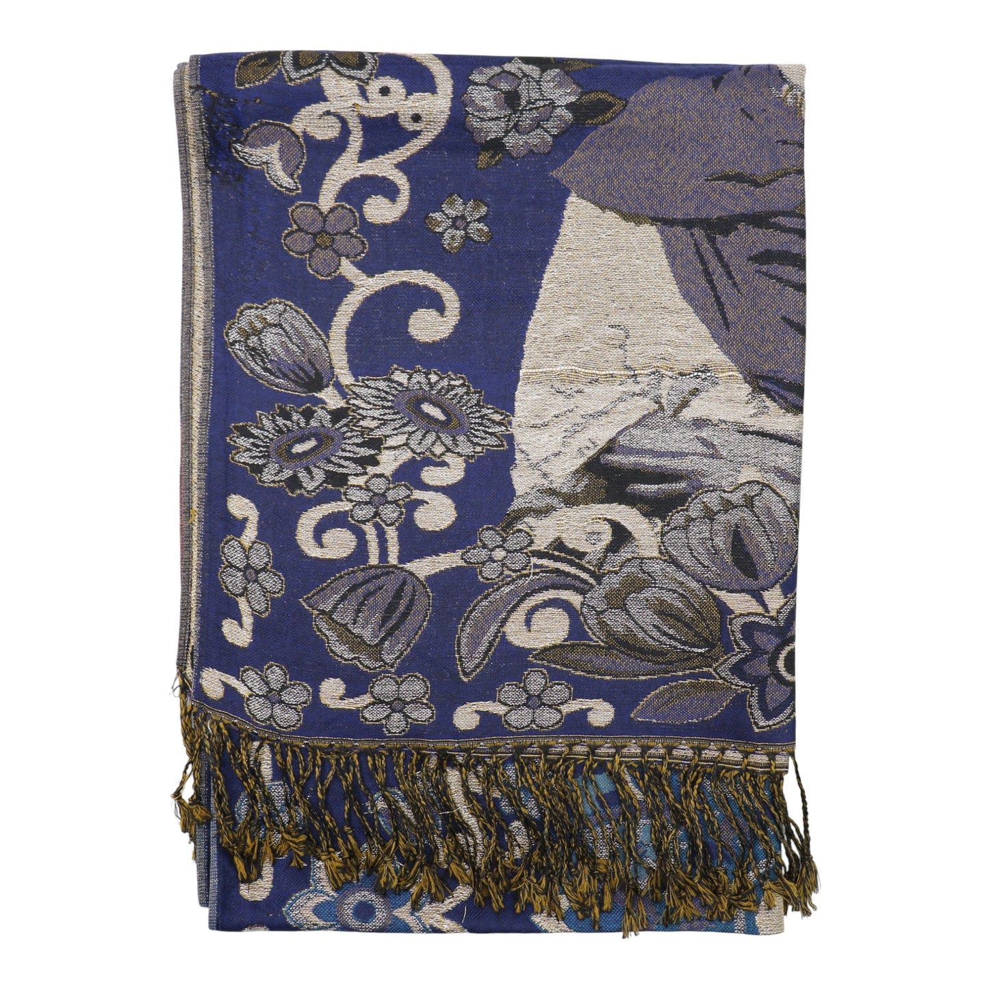 Metallic Pashmina Frida Kahlo SCF4814-1. (12pc)
