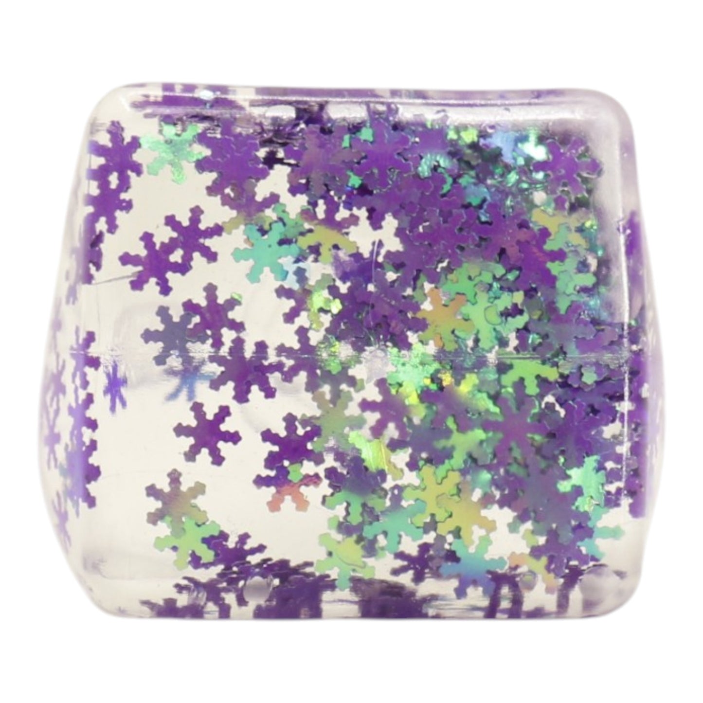 Colorful Glitter Cube Squishy Toy JT6608-7 (12PC)
