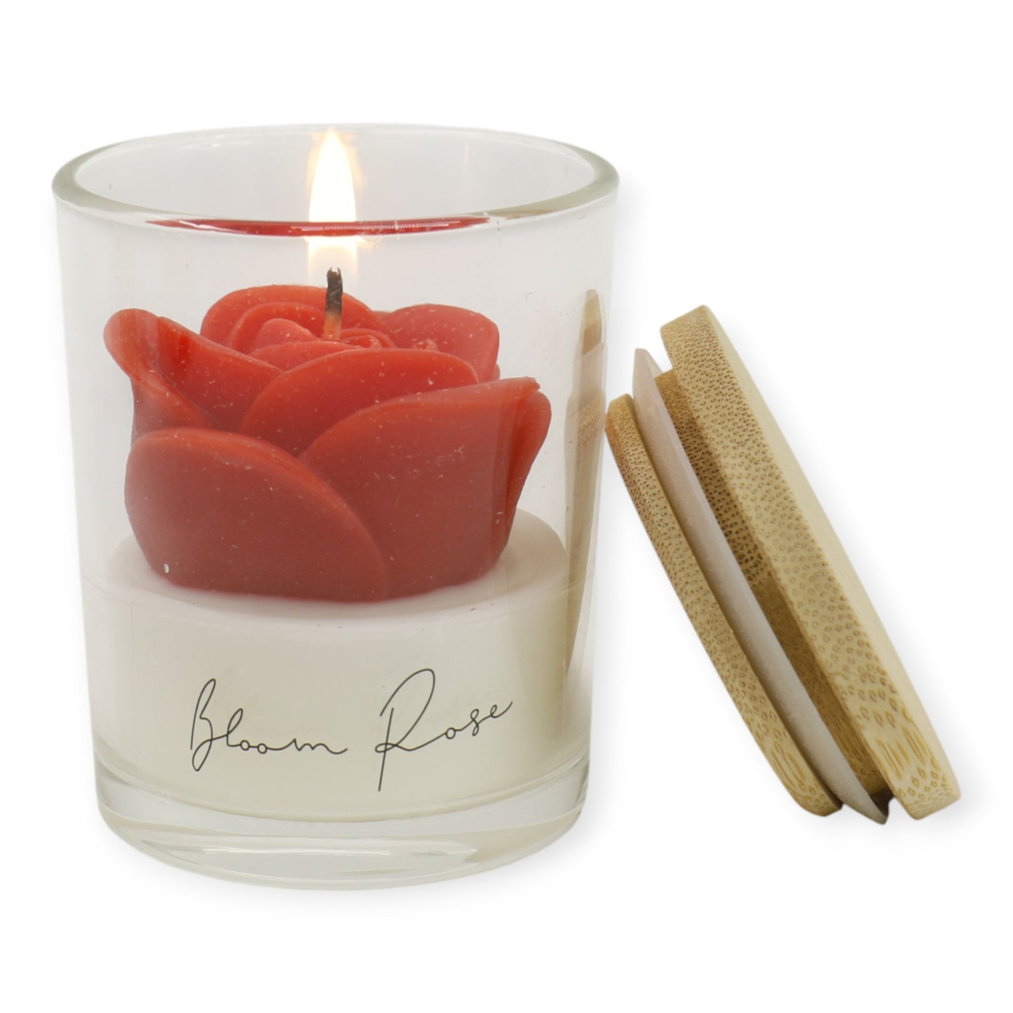 Rose Flower Fragrance Scented Candle SS51016-4 (2pc)