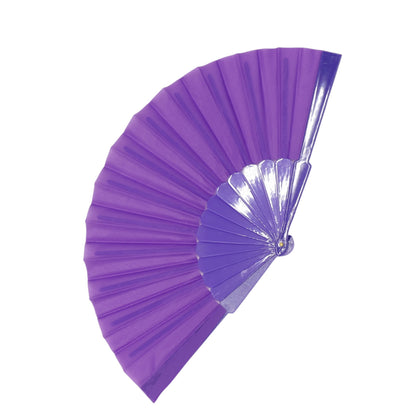 Solid Color Hand Held Folding Fan JF6323-1! (12PC)