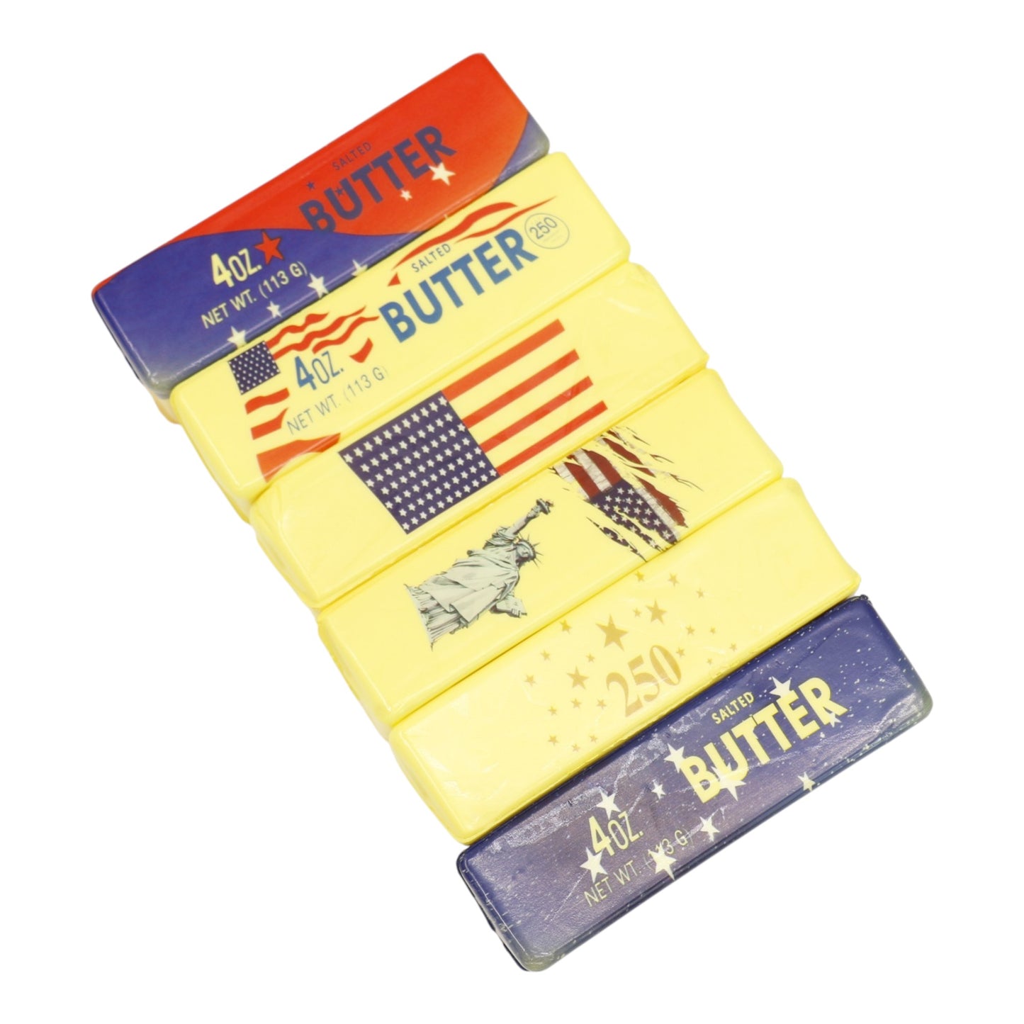 250th Patriotic USA Butter Soft Slow Rising Foam Squishy JT6506-24 (12PC)