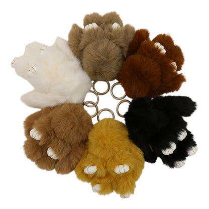 Cut Rabbit Pom Pom Key Chain KC0225-5. (3PC)