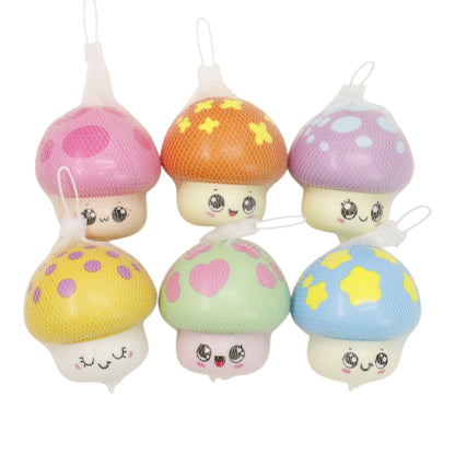 Cute Colorful Mushroom Foam Sponge Squishy Toy SS6425-14 (12PC)