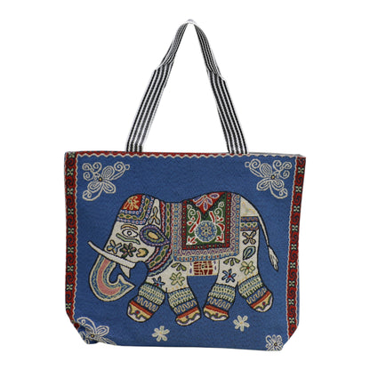 Elephant Embroidery Tote Bag BG315-6 (12PC)