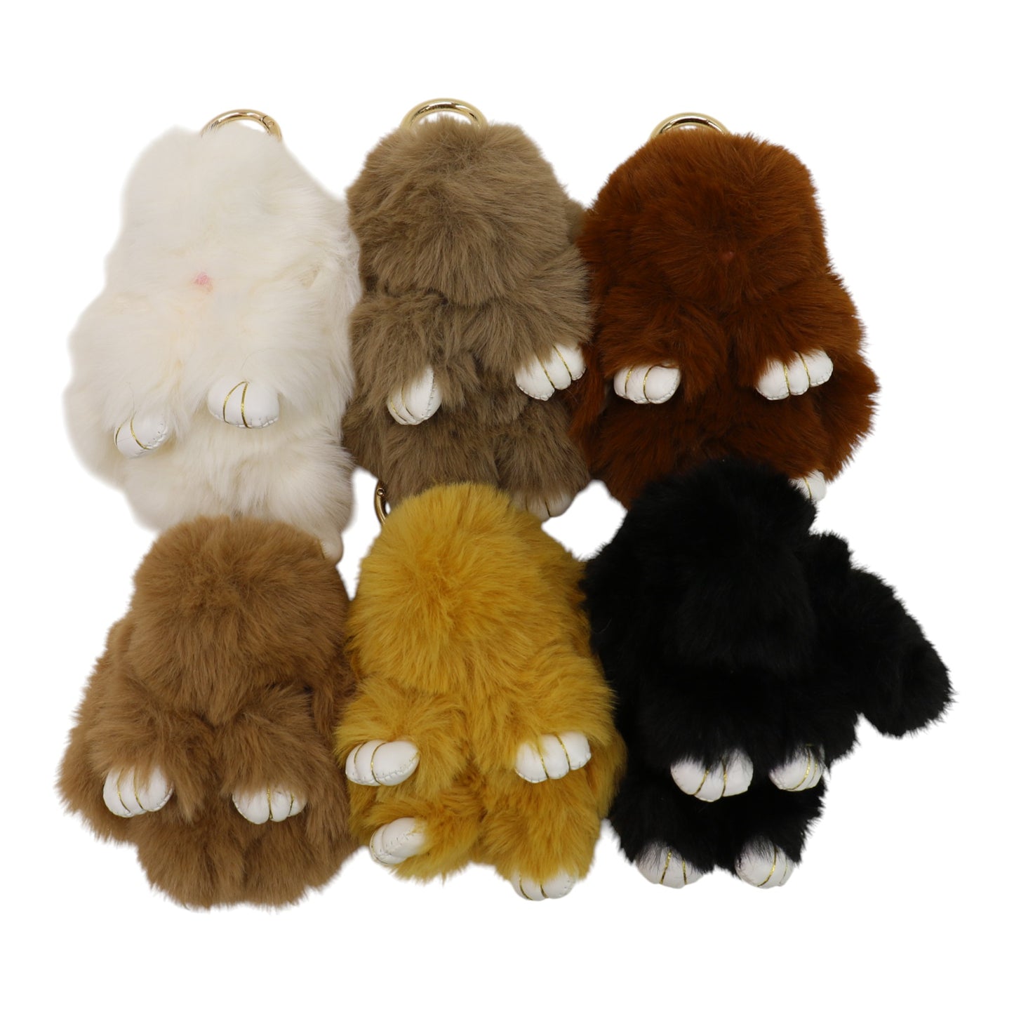 Cut Rabbit Pom Pom Key Chain KC0225-5.. (3PC)