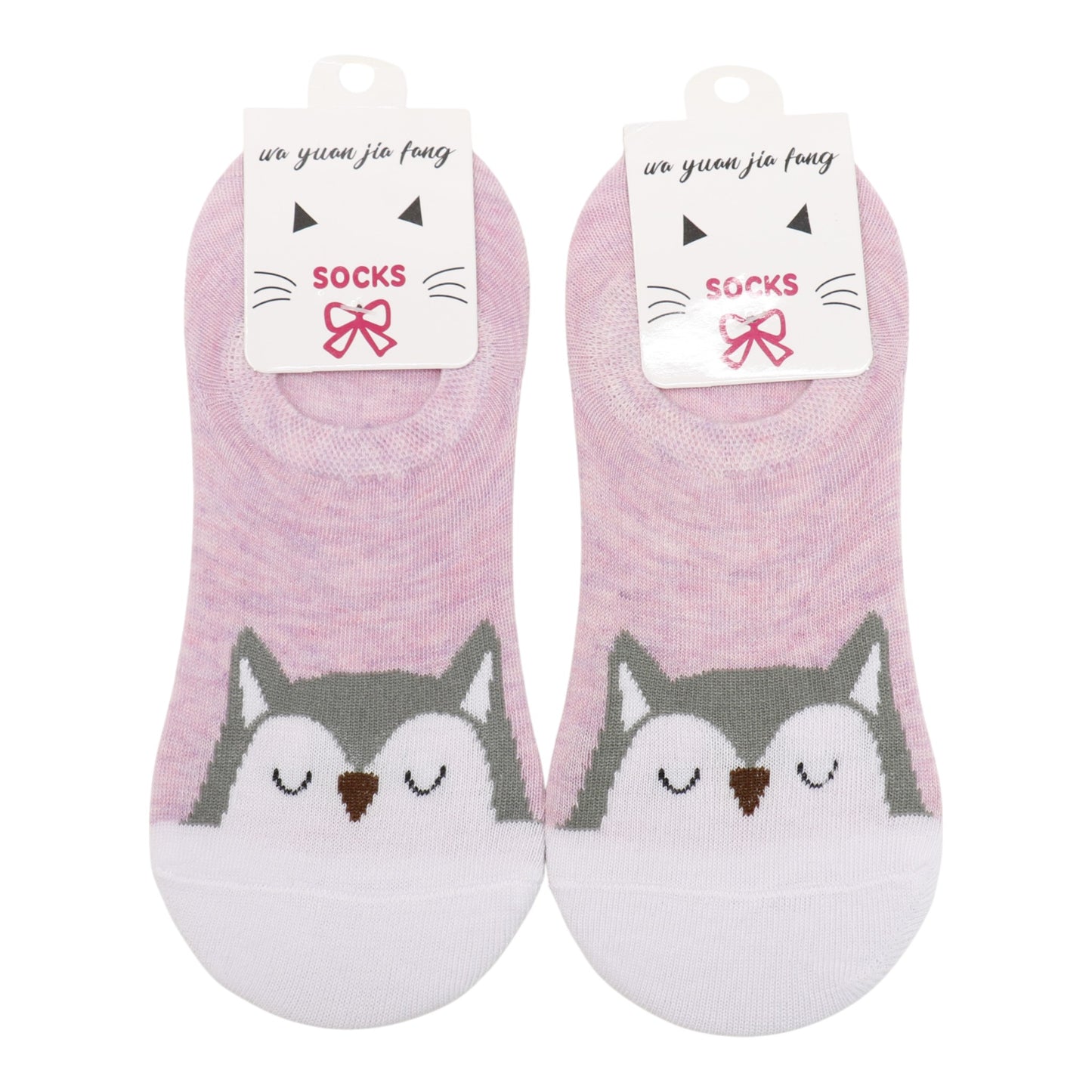 Women's Cute Animal Cartoon Fake Socks SS3208-108. (12PC)