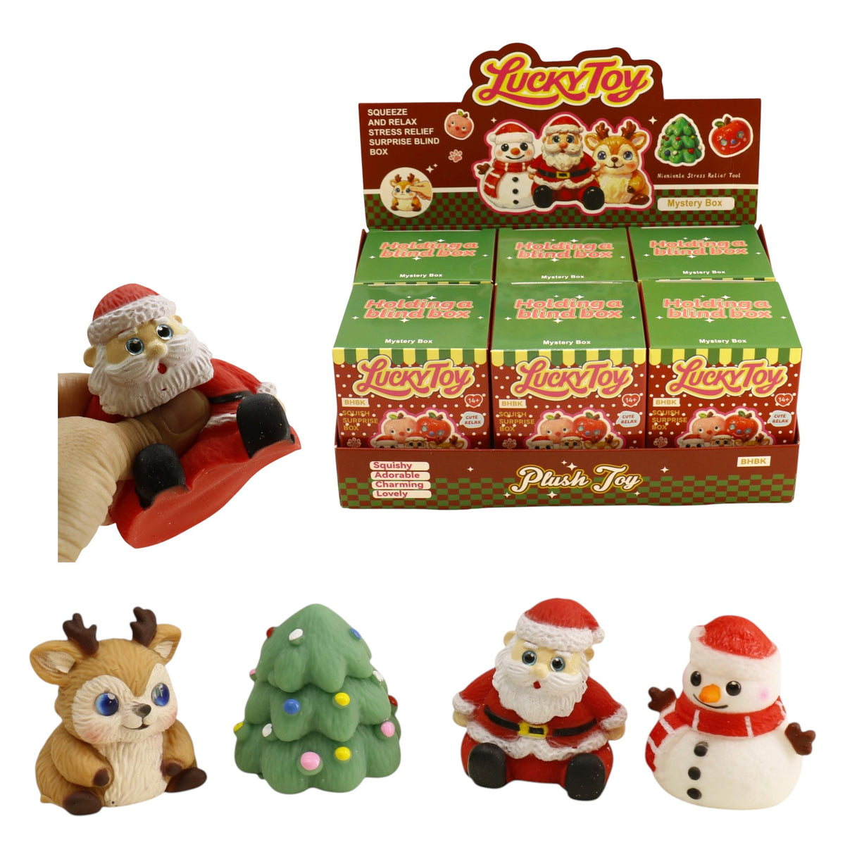 Christmas Silicon Squishy Toy SS6910-40 (6PC)