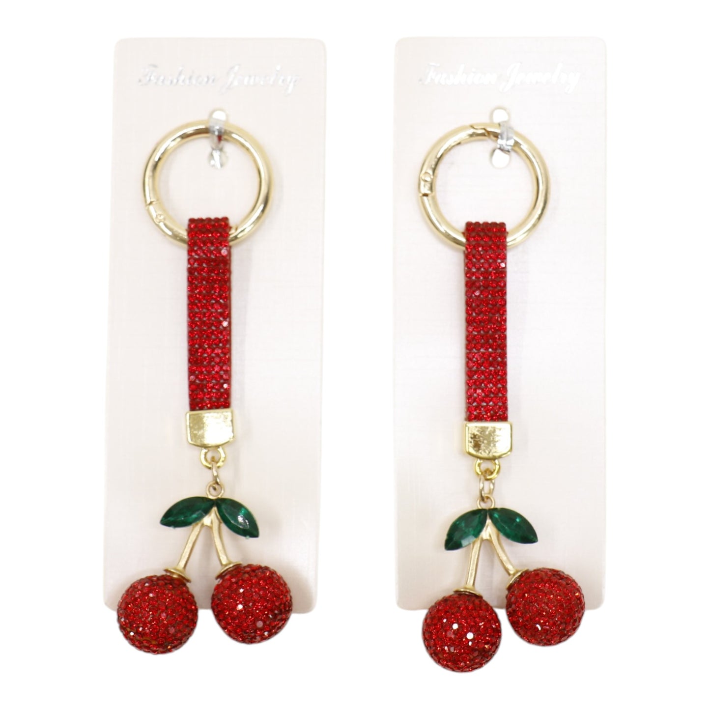 Cherry Rhinestone Keychain and Bag Charm JK6228-3 (12)