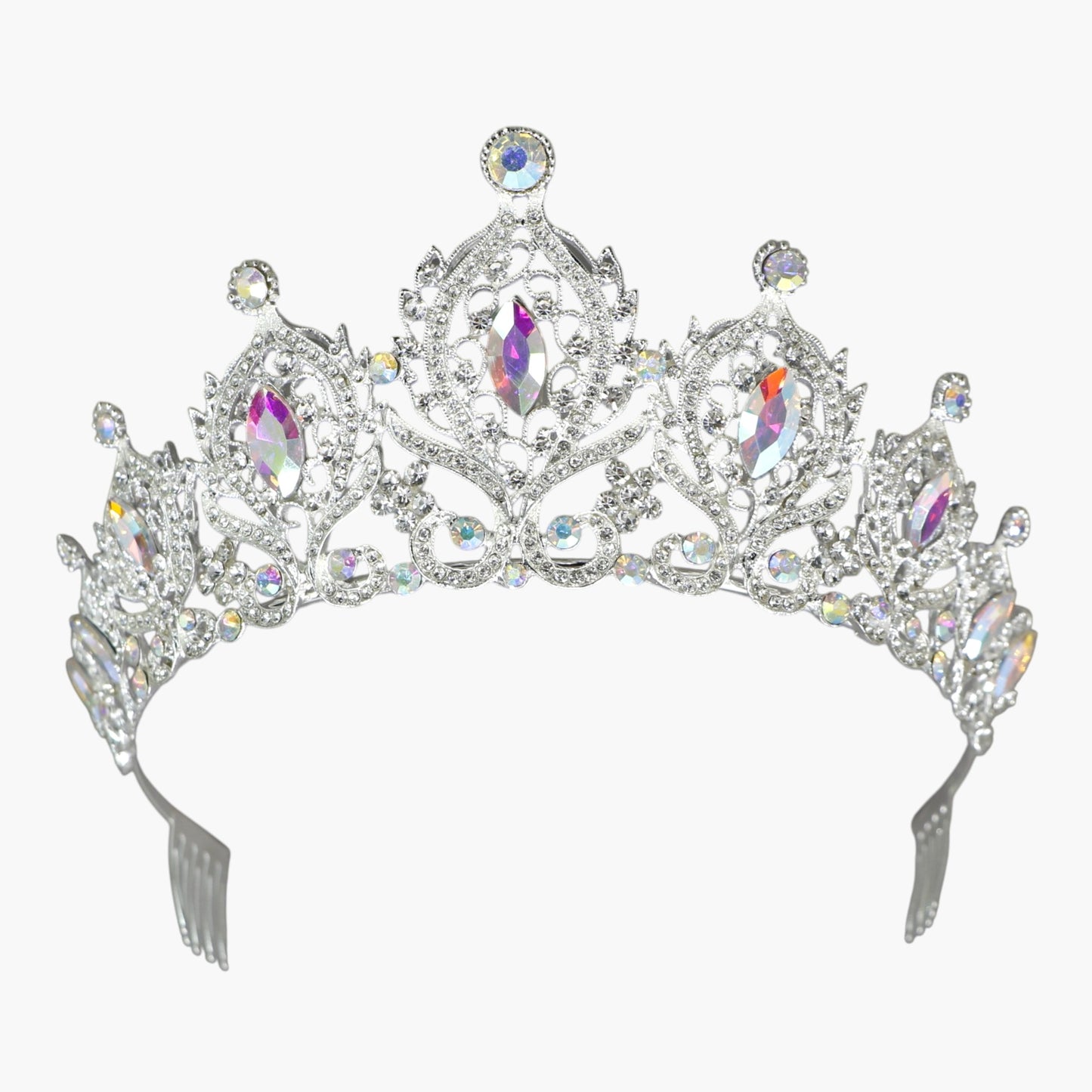 Crystal Tiara Crown HT0933 (2PC)