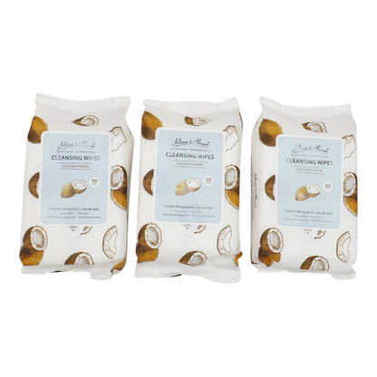 Coconut Water Cleansing Makeup Remover Wipes MIT001 (6PK)