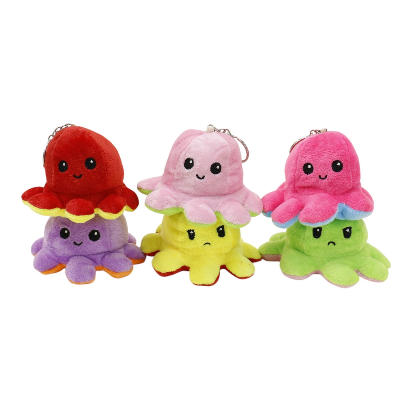 Reversible Octopus Plushie Key Chain KC1225-1. (12PC)