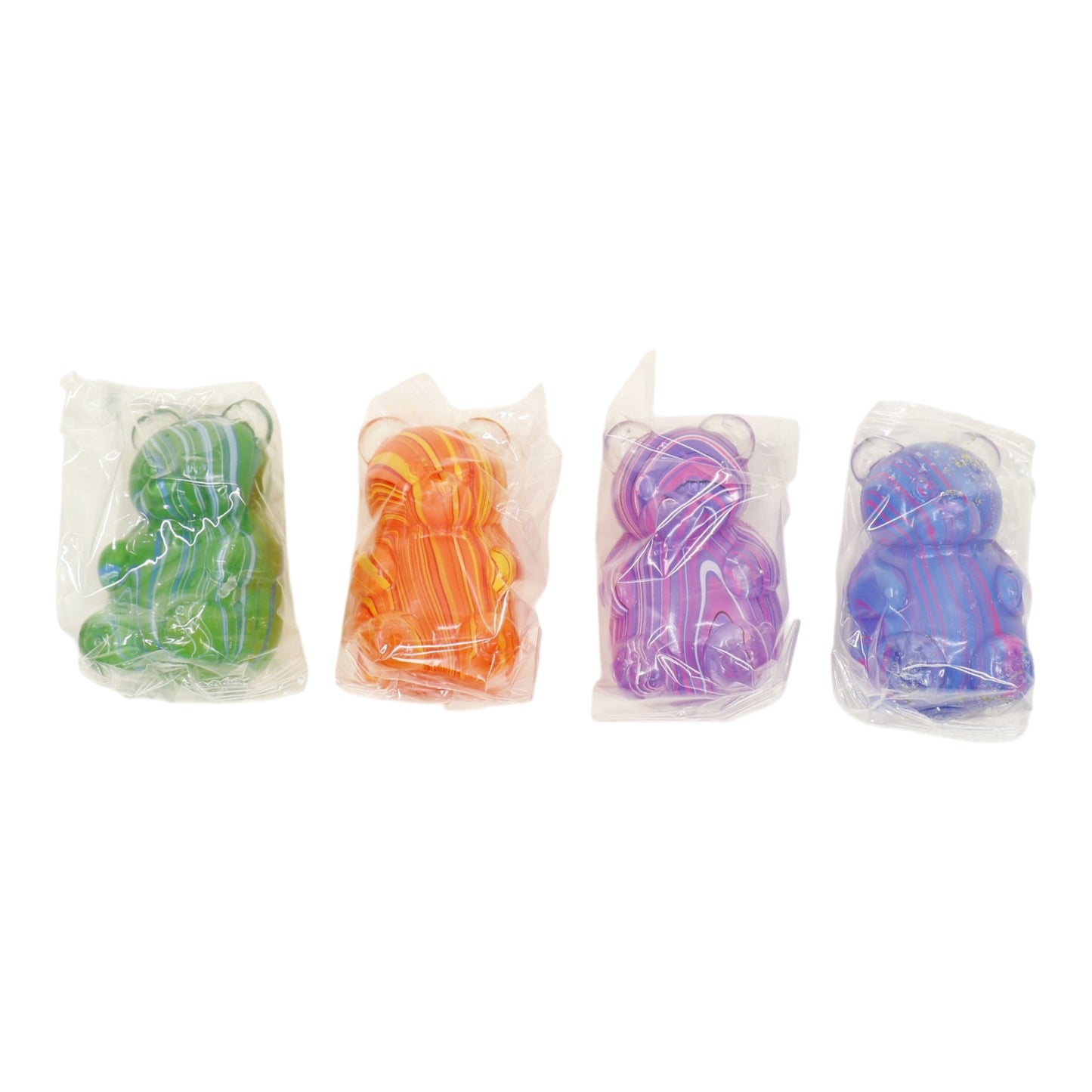 Marbled Gummy Bear Colorful Squishy JT6528-13. (12PC)