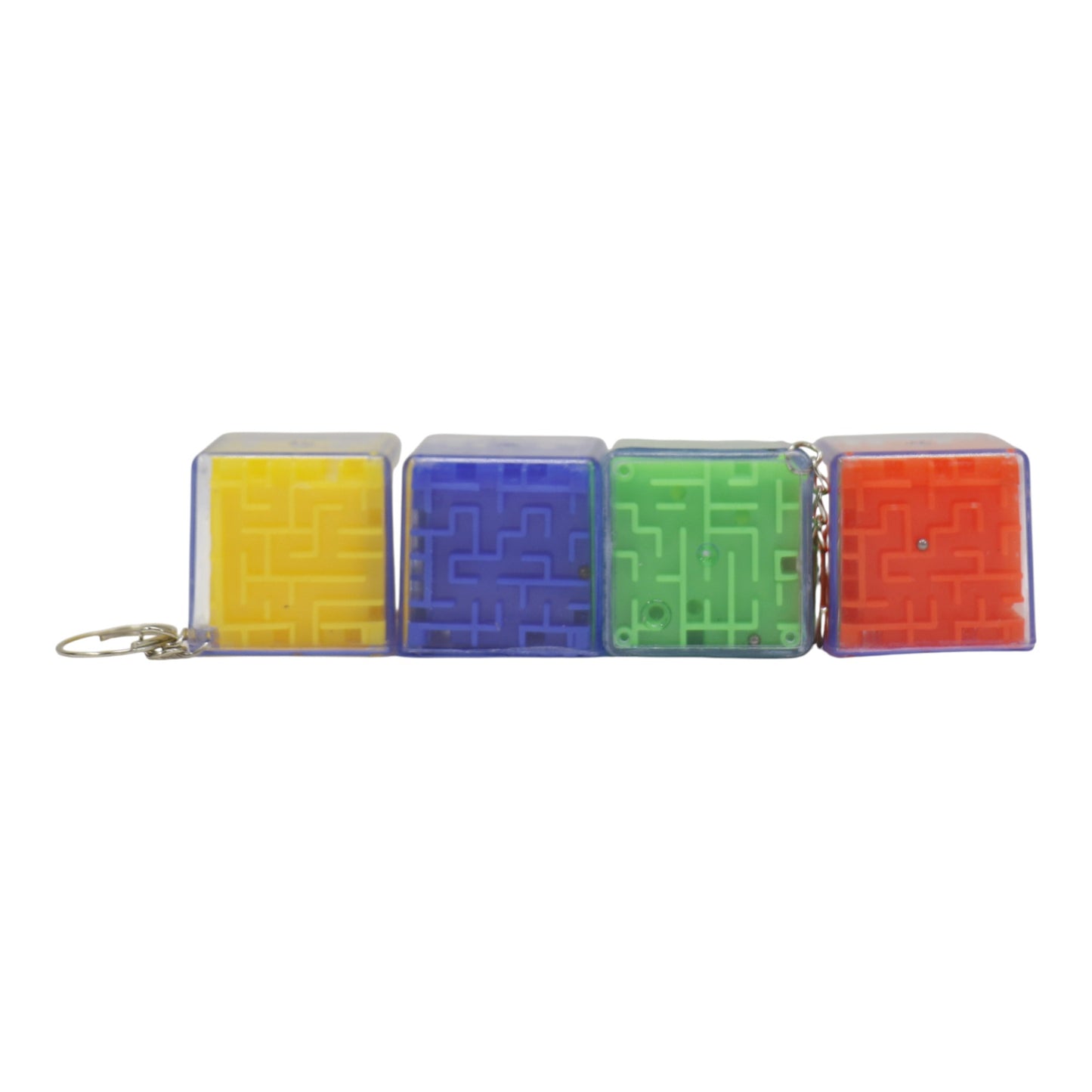 3D Maze Cube Keychains JK5910-7 (12PC)