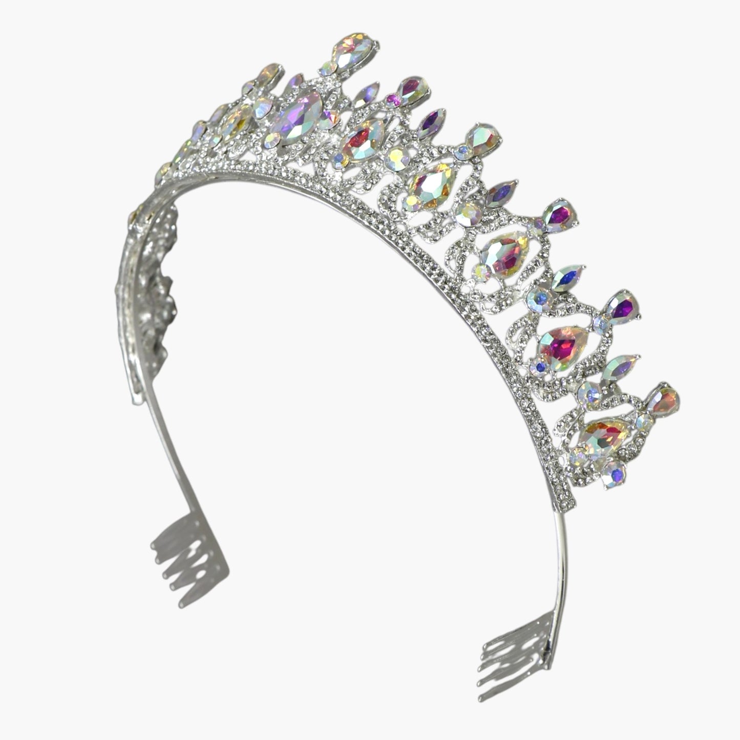 Crystal Tiara Crown HT0939 (2PC)