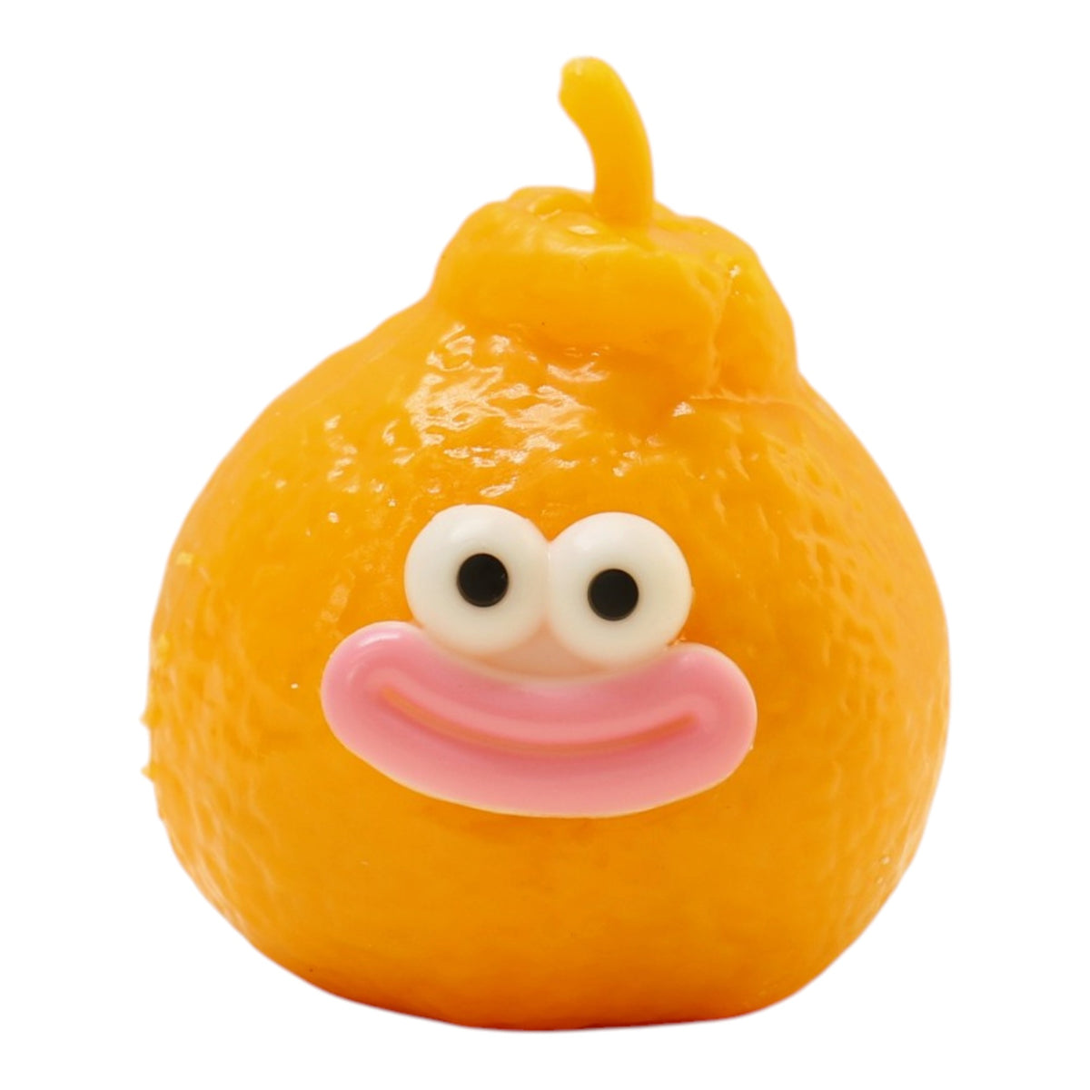 Goofy Smile Orange Tangerine Fluffy Slime Filled TPR Squishy Toy JT6831-11 (12PC)
