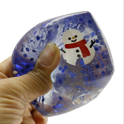 Christmas Glitter Cube Squishy Toy SS6821-9 (12PC)