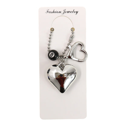 Double Sided Heart Keychain KC511-86 (12PC)
