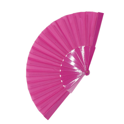 Solid Color Hand Held Folding Fan JF6323-1! (12PC)