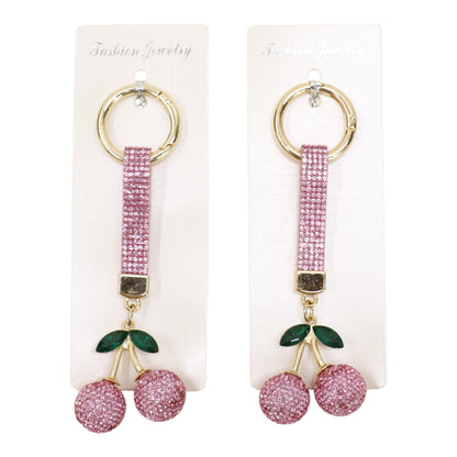 Cherry Rhinestone Keychain and Bag Charm JK6228-3 (12)