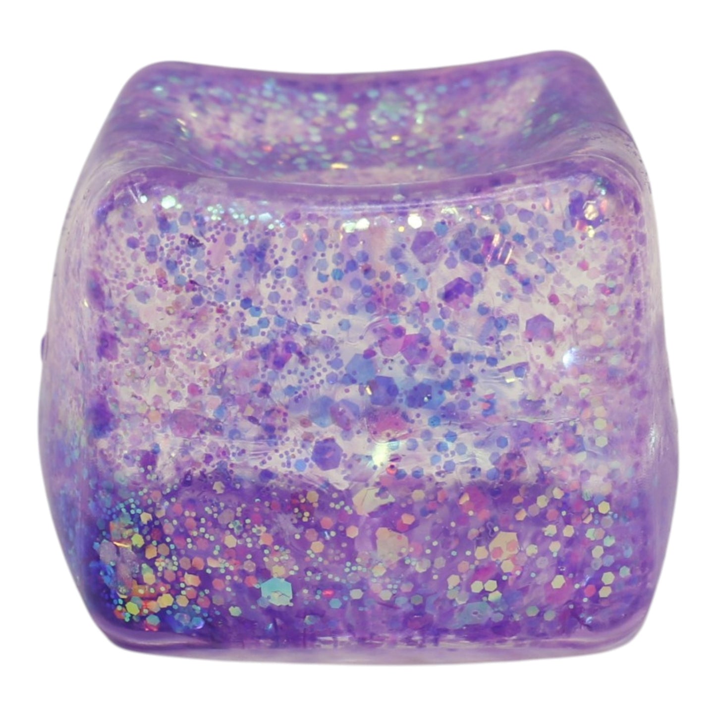 Iridescent Glitter Cube Maltose Putty Filled Squishy TY6327-11 (12PC)