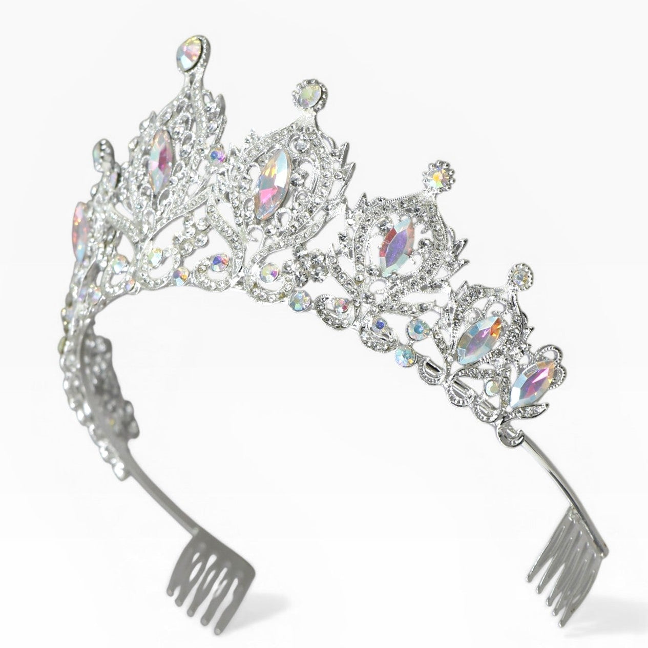 Crystal Tiara Crown HT0933 (2PC)