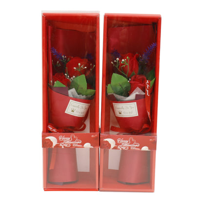 Three Rose Artificial Bouquet Gift  VT5111-1 (1 PACK)