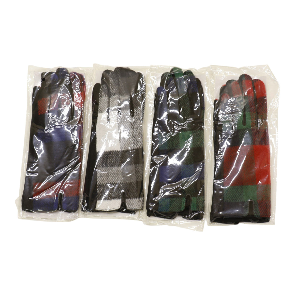 Women's Plaid Gloves Touch Screen Gloves GL6830-1 (12PAIR)