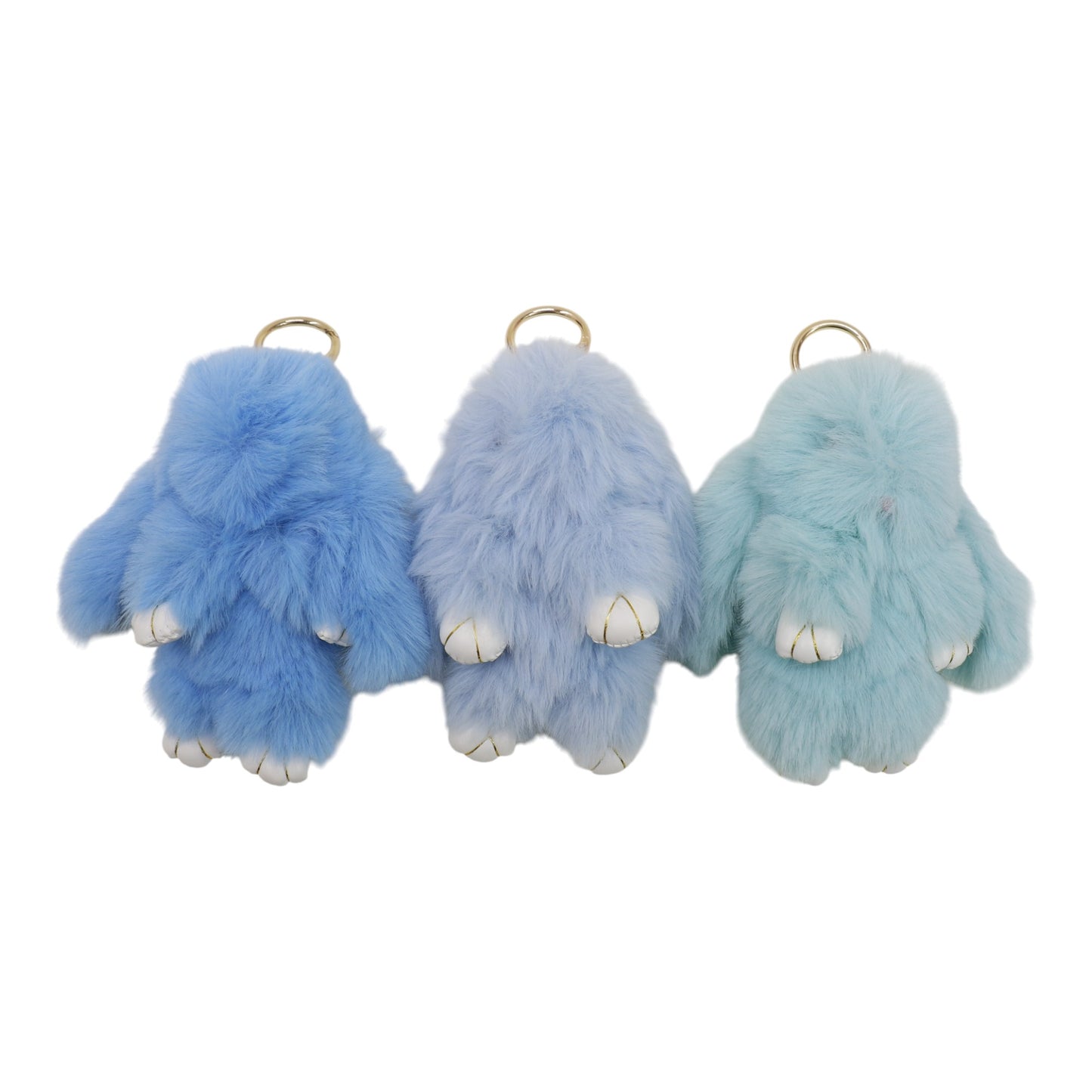 Cut Rabbit Pom Pom Key Chain KC0225-5. (3PC)