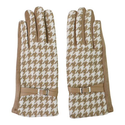 Women's Houndstooth Touch Screen Gloves GL183.. (12PAIR)