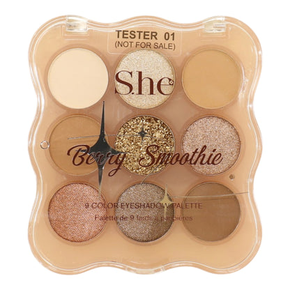 S. He 9 Color Eyeshadow Palette EP1086 (24PK)