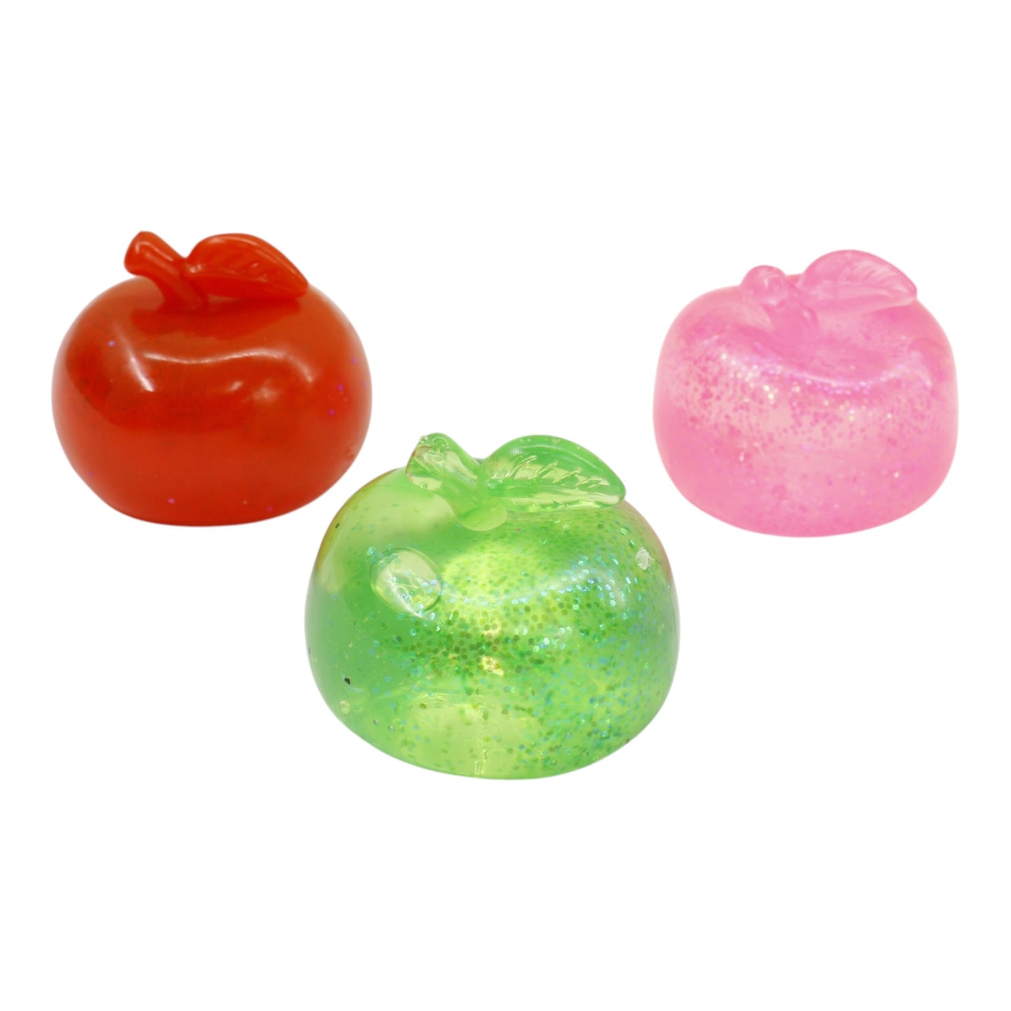 Glitter Apple Maltose Squishy Toy JT6609-15 (12PC)