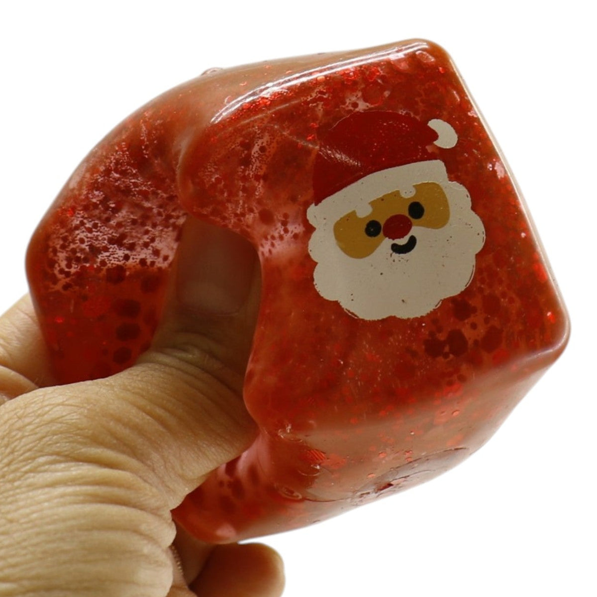 Christmas Glitter Cube Squishy Toy SS6821-9 (12PC)