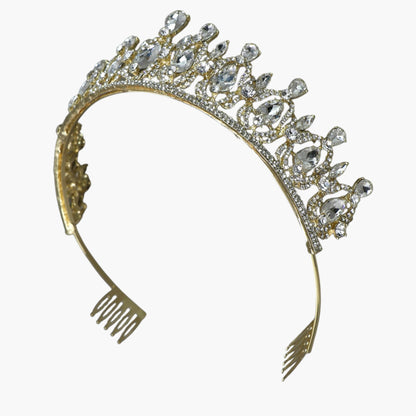Crystal Tiara Crown HT0939 (2PC)