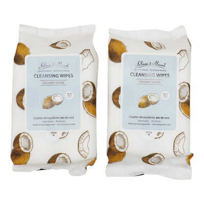 Coconut Water Cleansing Makeup Remover Wipes MIT001 (6PK)